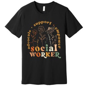 Social Worker Funny Social Work Month Premium T-Shirt