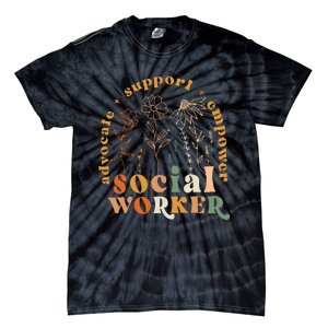 Social Worker Funny Social Work Month Tie-Dye T-Shirt