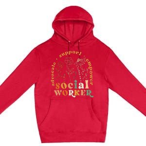 Social Worker Funny Social Work Month Premium Pullover Hoodie