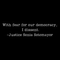 Scotus With Fear For Our Democracy Dissent Flat Bill Trucker Hat