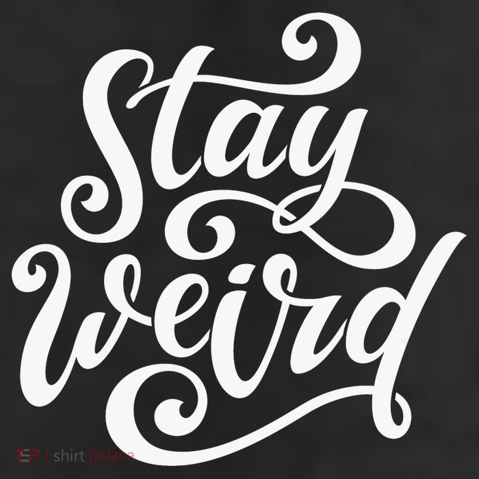 Stay Weird Funny Hand Drawn Calligraphy Adult Drive Performance Visor