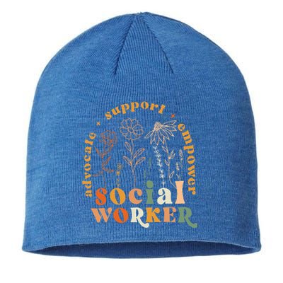 Social Worker Funny Social Work Month Sustainable Beanie