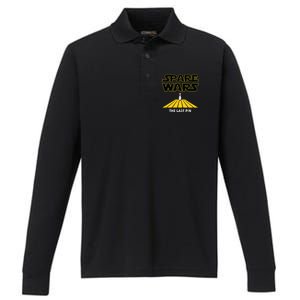 Spare Wars Funny Bowler & Bowling Parody Performance Long Sleeve Polo