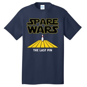 Spare Wars Funny Bowler & Bowling Parody Tall T-Shirt