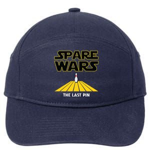 Spare Wars Funny Bowler & Bowling Parody 7-Panel Snapback Hat