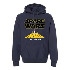 Spare Wars Funny Bowler & Bowling Parody Premium Hoodie