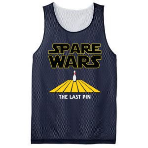 Spare Wars Funny Bowler & Bowling Parody Mesh Reversible Basketball Jersey Tank