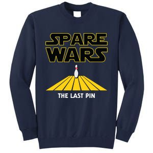 Spare Wars Funny Bowler & Bowling Parody Tall Sweatshirt