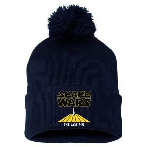 Spare Wars Funny Bowler & Bowling Parody Pom Pom 12in Knit Beanie