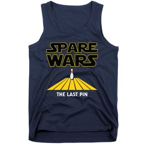 Spare Wars Funny Bowler & Bowling Parody Tank Top