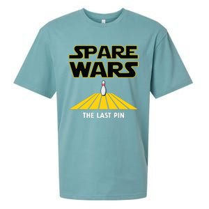 Spare Wars Funny Bowler & Bowling Parody Sueded Cloud Jersey T-Shirt