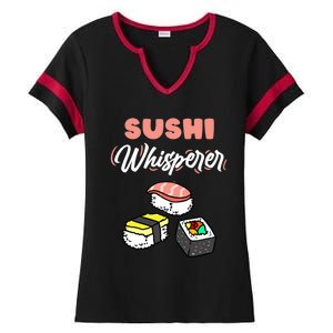 Sushi Whisperer For Sushi Lover Gift Ladies Halftime Notch Neck Tee