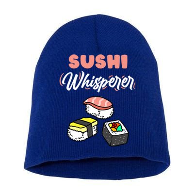 Sushi Whisperer For Sushi Lover Gift Short Acrylic Beanie