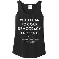 Scotus With Fear For Our Democracy Dissent Ladies Essential Tank