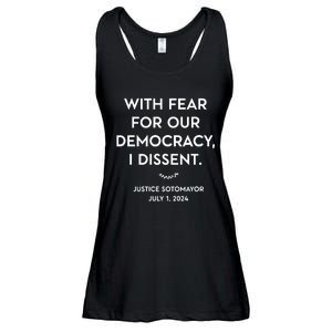 Scotus With Fear For Our Democracy Dissent Ladies Essential Flowy Tank