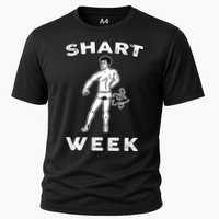 Shart Week Funny Novelty Shark Cooling Performance Crew T-Shirt