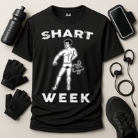 Shart Week Funny Novelty Shark Cooling Performance Crew T-Shirt