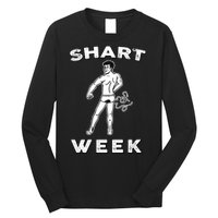 Shart Week Funny Novelty Shark Long Sleeve Shirt