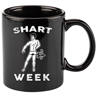 Shart Week Funny Novelty Shark 11oz C Handle Ceramic Mug