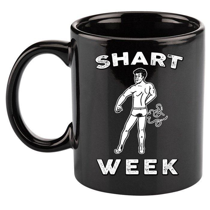 Shart Week Funny Novelty Shark 11oz C Handle Ceramic Mug