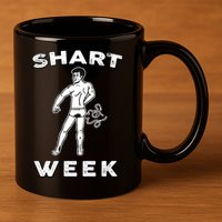 Shart Week Funny Novelty Shark 11oz C Handle Ceramic Mug