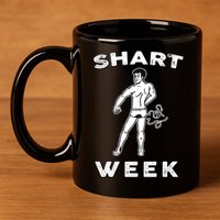 Shart Week Funny Novelty Shark 11oz C Handle Ceramic Mug