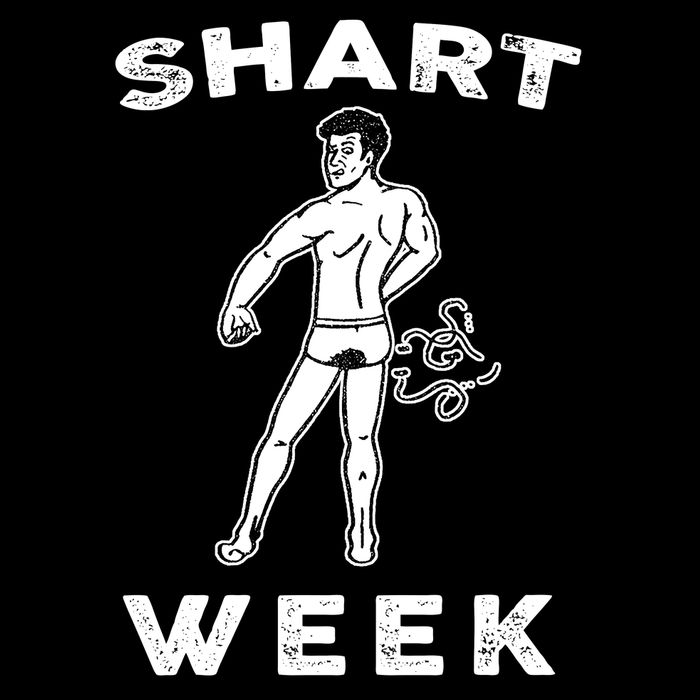 Shart Week Funny Novelty Shark Drawstring Bag