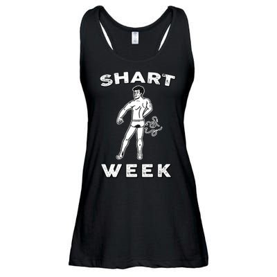 Shart Week Funny Novelty Shark Ladies Essential Flowy Tank