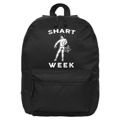 Shart Week Funny Novelty Shark 16 in Basic Backpack