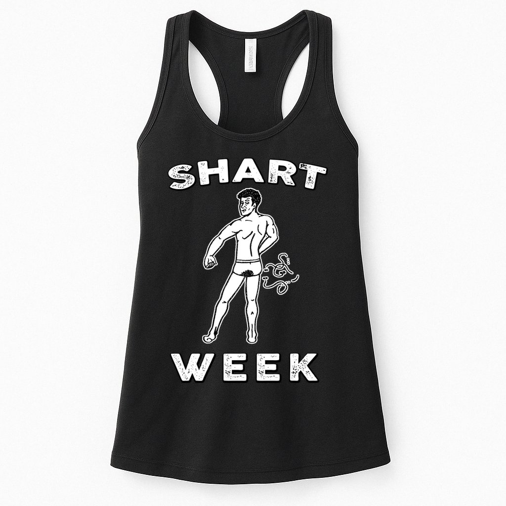 Shart Week Funny Novelty Shark Womens Tank Top