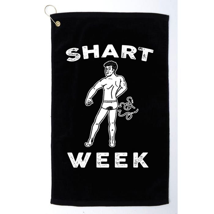 Shart Week Funny Novelty Shark Golf Towel