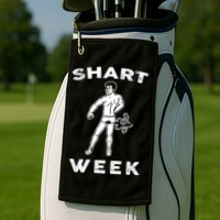 Shart Week Funny Novelty Shark Golf Towel