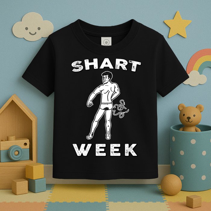 Shart Week Funny Novelty Shark Toddler T-Shirt