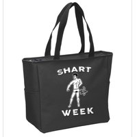 Shart Week Funny Novelty Shark Zip Tote Bag