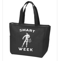 Shart Week Funny Novelty Shark Zip Tote Bag