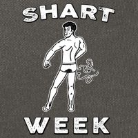 Shart Week Funny Novelty Shark Cotton Canvas Backpack