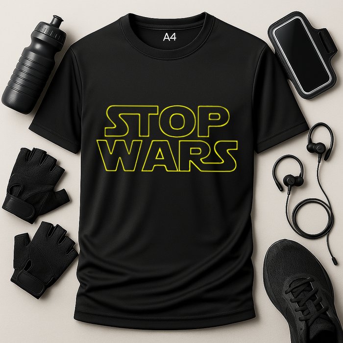 Stop Wars Funny Performance Shirt
