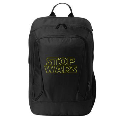 Stop Wars Funny City Backpack