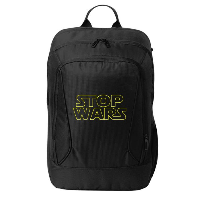 Stop Wars Funny City Backpack