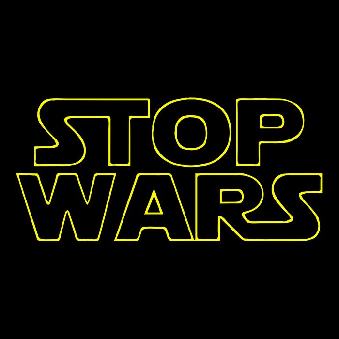 Stop Wars Funny 7-Panel Snapback Hat