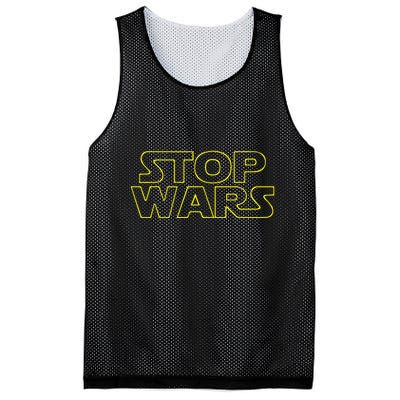 Stop Wars Funny Mesh Reversible Basketball Jersey Tank