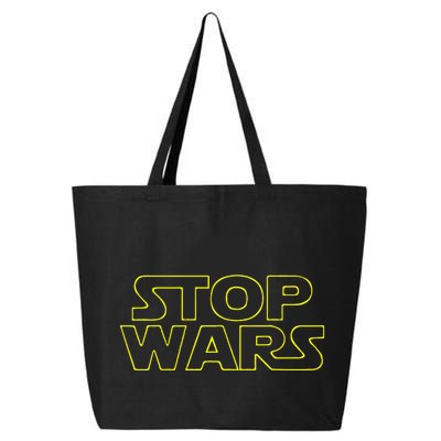 Stop Wars Funny 25L Jumbo Tote