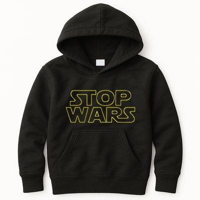 Stop Wars Funny Kids Hoodie