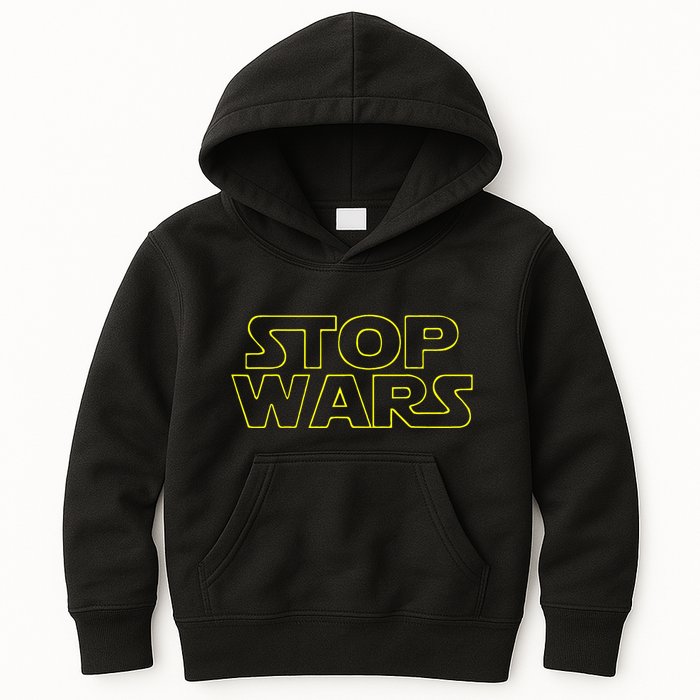 Stop Wars Funny Kids Hoodie