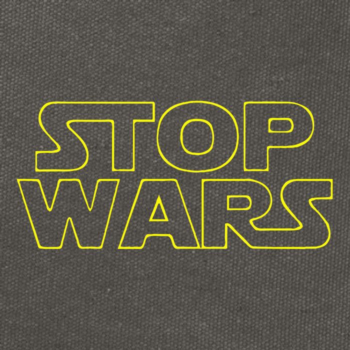 Stop Wars Funny Cotton Canvas Backpack