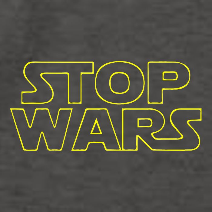Stop Wars Funny Vector Backpack