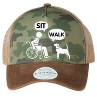 Sit Walk Funny Disabled Wheelchair User & Pet Dog Legacy Tie Dye Trucker Hat