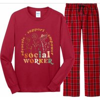 Social Worker Funny Social Work Month Long Sleeve Pajama Set