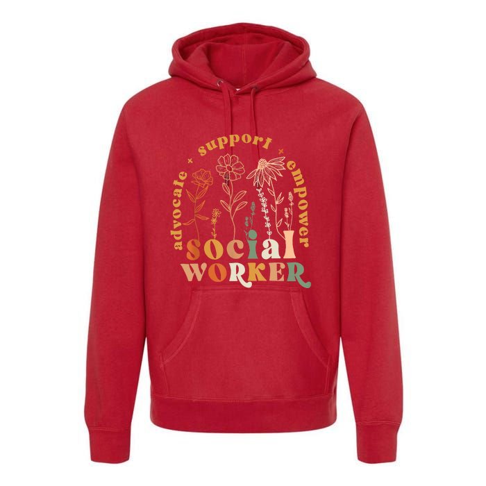 Social Worker Funny Social Work Month Premium Hoodie