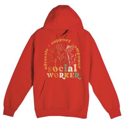 Social Worker Funny Social Work Month Premium Pullover Hoodie